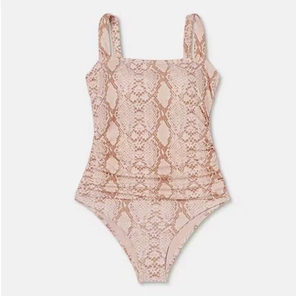 NWT Snakeskin Print One-Piece Swimsuit - Picture 6 of 14